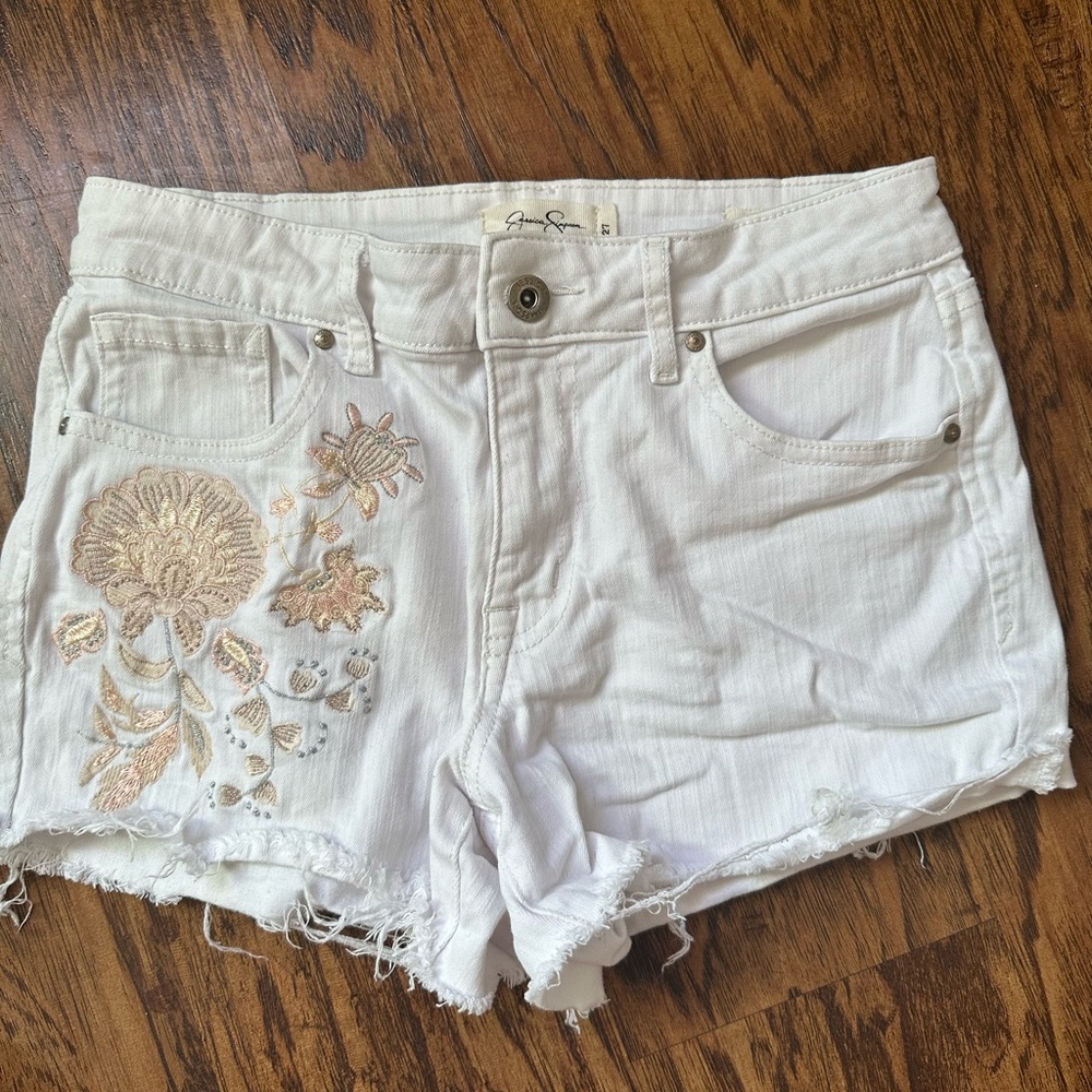 Jessica Simpson white shorts